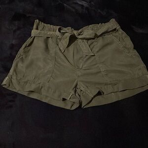 Aerie Dark Grey Cargo Shorts With Belt